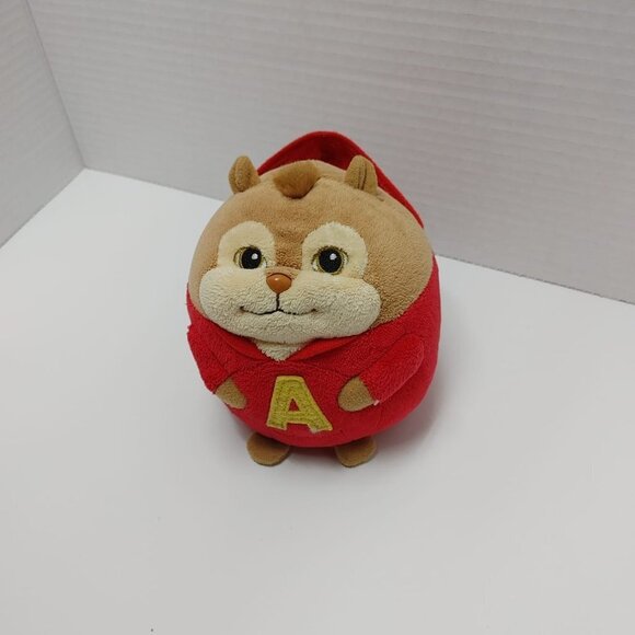 Ty Beanie Baby Ballz Alvin And The Chipmunks Toy The Squeakquel Movie Stuffed 5" - Picture 7 of 7